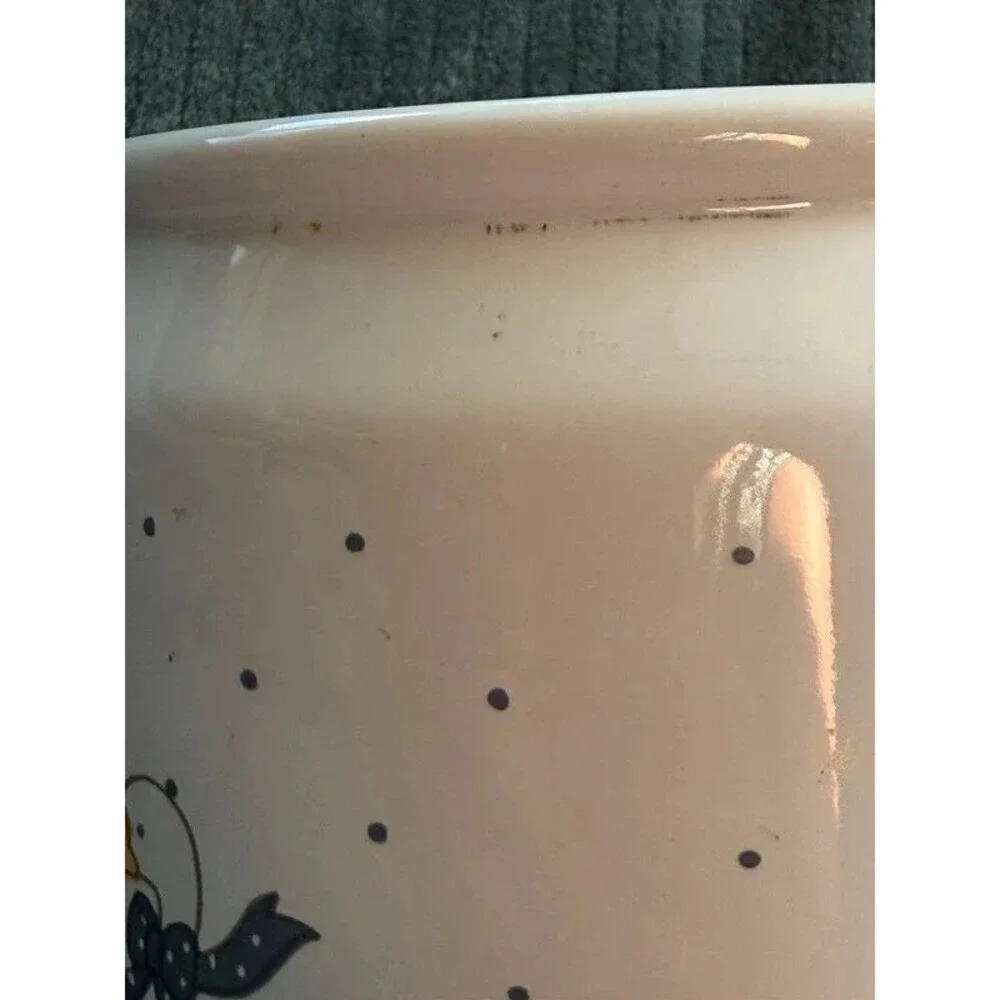 Vintage 1980s Country Goose Ceramic Kitchen Canister Crock 7” No Lid Stains Vtg